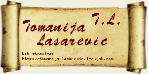 Tomanija Lašarević vizit kartica